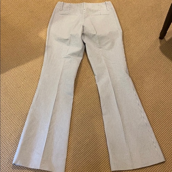 ELIE TAHARI SEERSUCKER BLUE & WHITE SLACKS - Picture 3 of 10